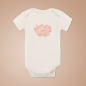 Preview: Pink Lotus | printed Bodysuit organic cotton